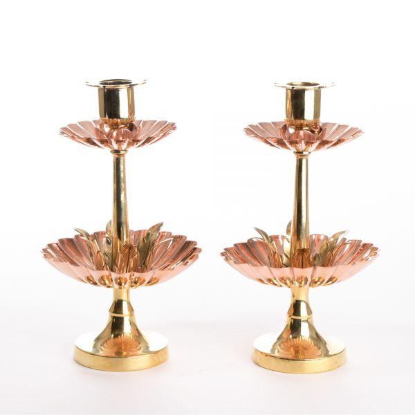 Pair of Arts & Crafts Candle Holders c.1900
